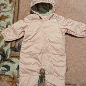 The North Face Pink Insulated Footies One Piece
